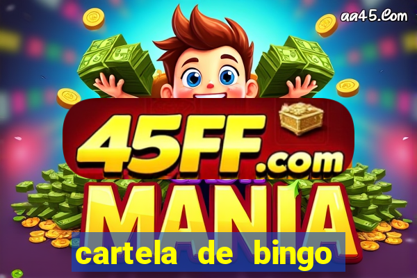 cartela de bingo ate 50 para imprimir